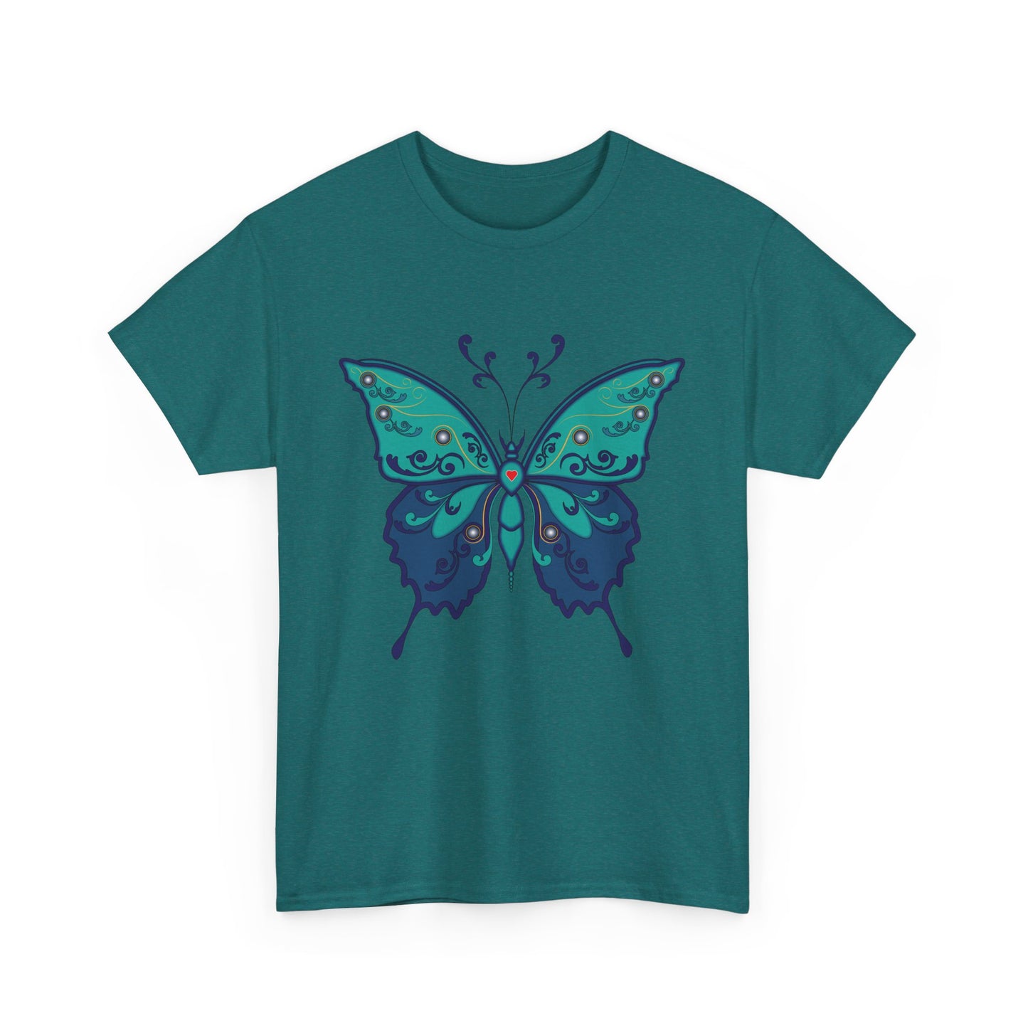 Colorful Butterfly Graphic Tee, Unisex Cotton Shirt, Nature Lover Gift, Fun Summer Tee, Butterfly Art Tee, Unique Casual Wear