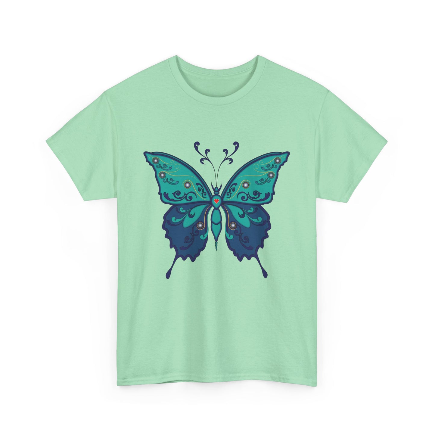 Colorful Butterfly Graphic Tee, Unisex Cotton Shirt, Nature Lover Gift, Fun Summer Tee, Butterfly Art Tee, Unique Casual Wear