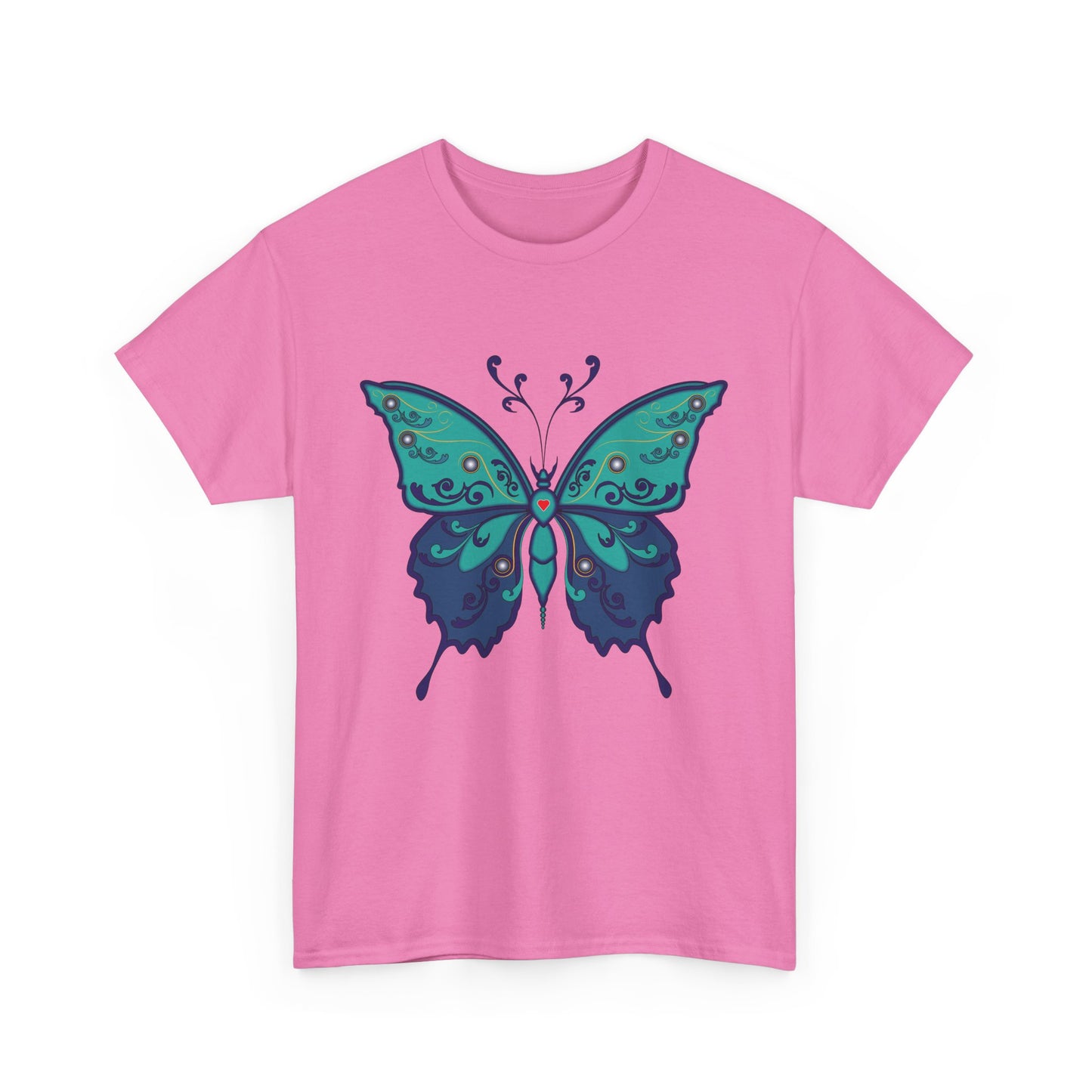 Colorful Butterfly Graphic Tee, Unisex Cotton Shirt, Nature Lover Gift, Fun Summer Tee, Butterfly Art Tee, Unique Casual Wear