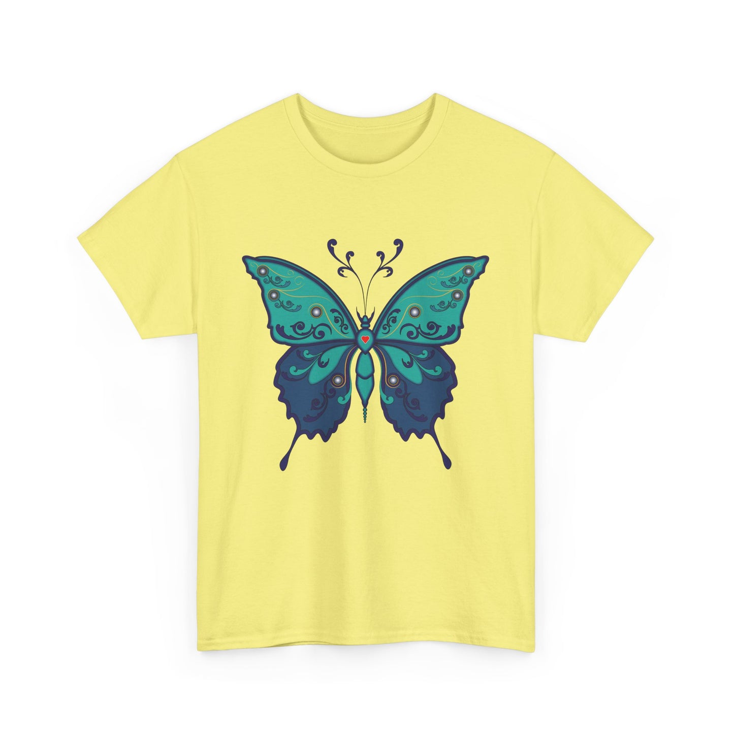 Colorful Butterfly Graphic Tee, Unisex Cotton Shirt, Nature Lover Gift, Fun Summer Tee, Butterfly Art Tee, Unique Casual Wear
