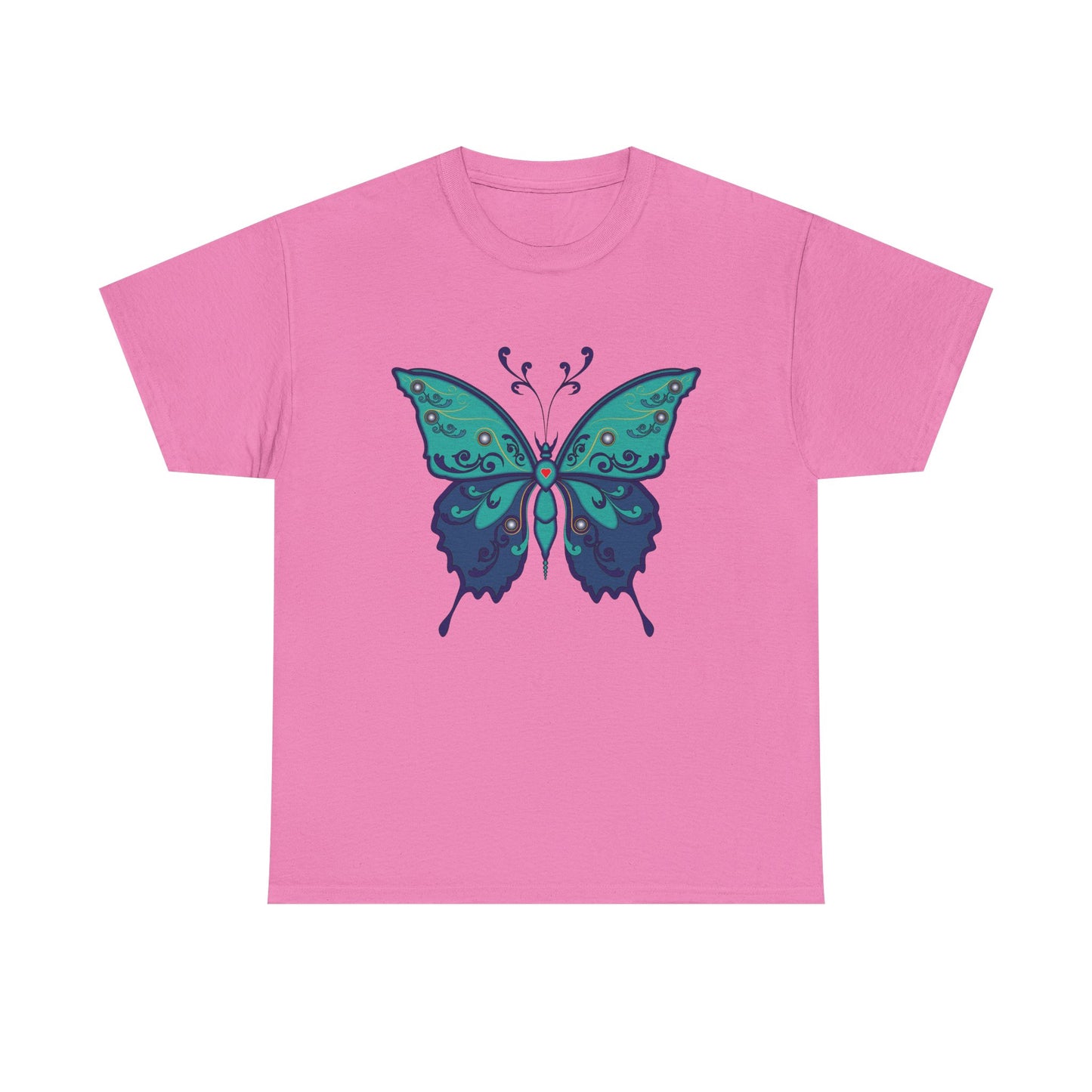 Colorful Butterfly Graphic Tee, Unisex Cotton Shirt, Nature Lover Gift, Fun Summer Tee, Butterfly Art Tee, Unique Casual Wear