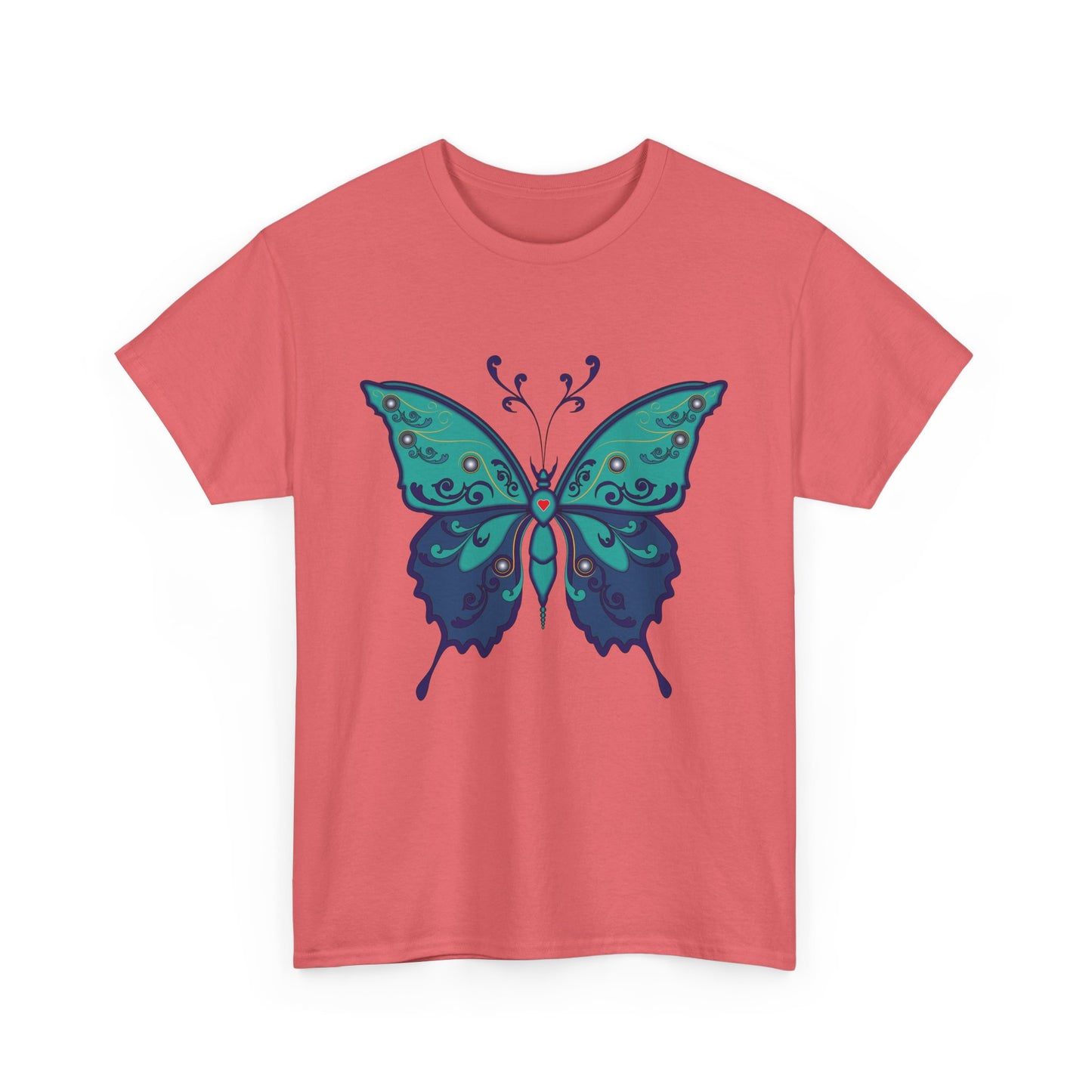 Colorful Butterfly Graphic Tee, Unisex Cotton Shirt, Nature Lover Gift, Fun Summer Tee, Butterfly Art Tee, Unique Casual Wear
