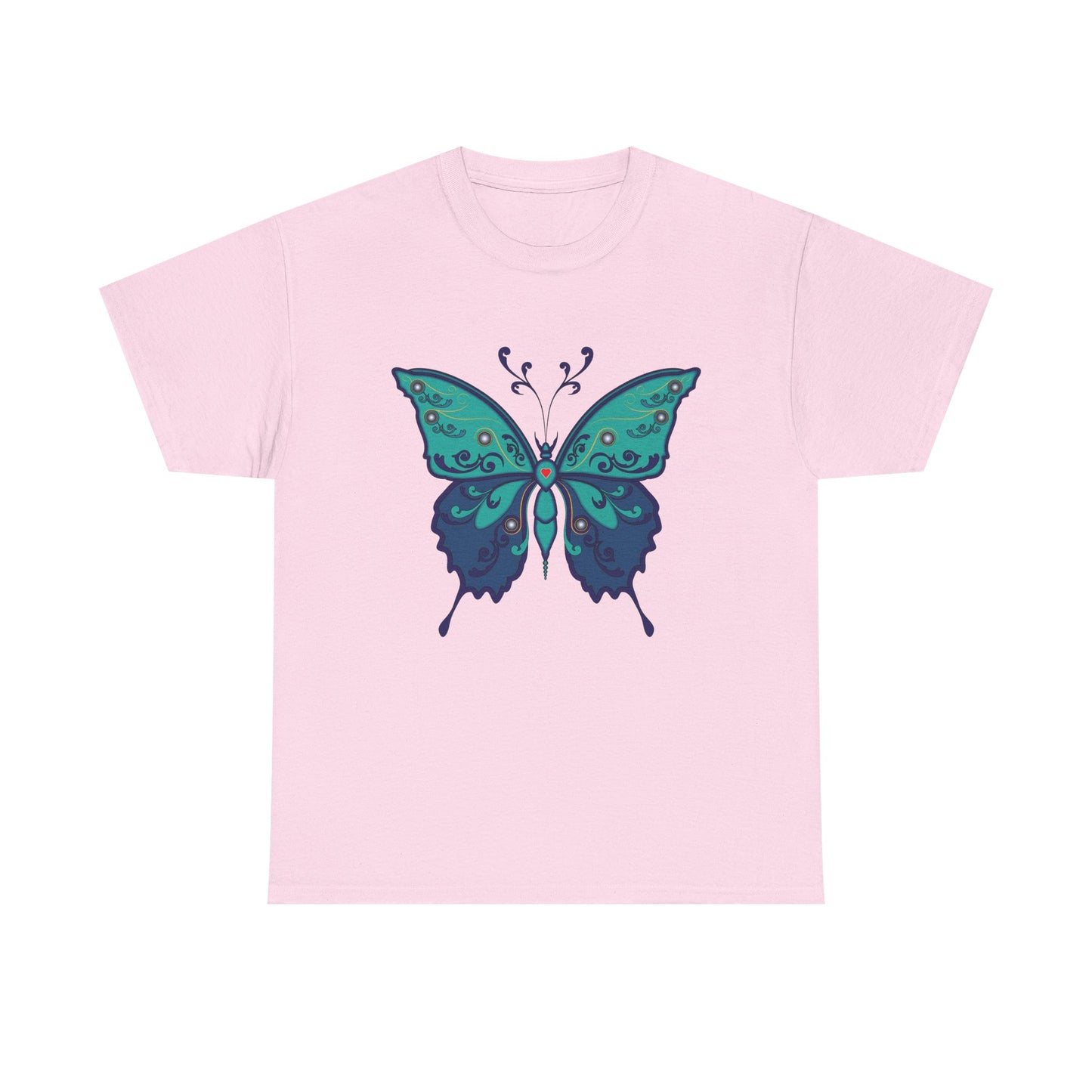 Colorful Butterfly Graphic Tee, Unisex Cotton Shirt, Nature Lover Gift, Fun Summer Tee, Butterfly Art Tee, Unique Casual Wear