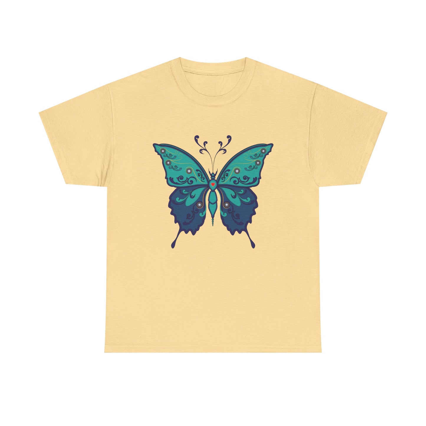 Colorful Butterfly Graphic Tee, Unisex Cotton Shirt, Nature Lover Gift, Fun Summer Tee, Butterfly Art Tee, Unique Casual Wear