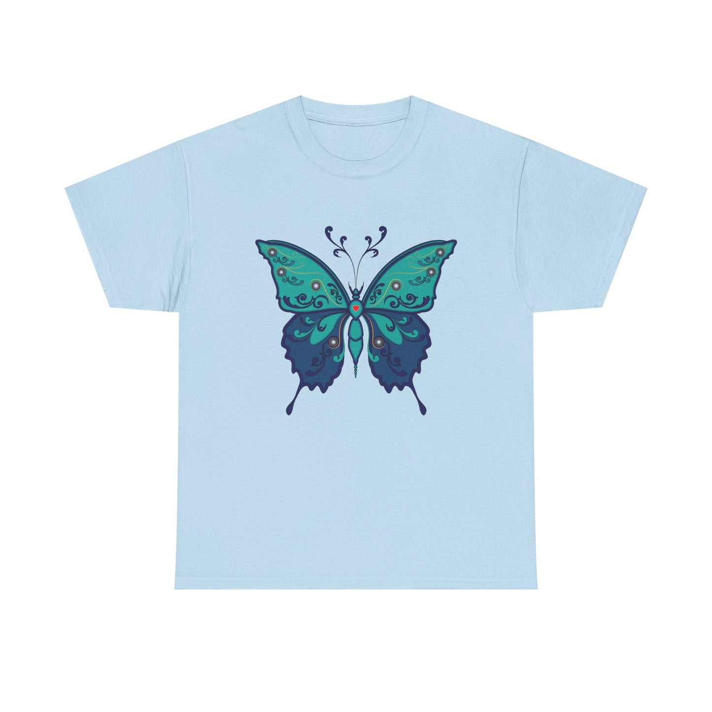 Colorful Butterfly Graphic Tee, Unisex Cotton Shirt, Nature Lover Gift, Fun Summer Tee, Butterfly Art Tee, Unique Casual Wear