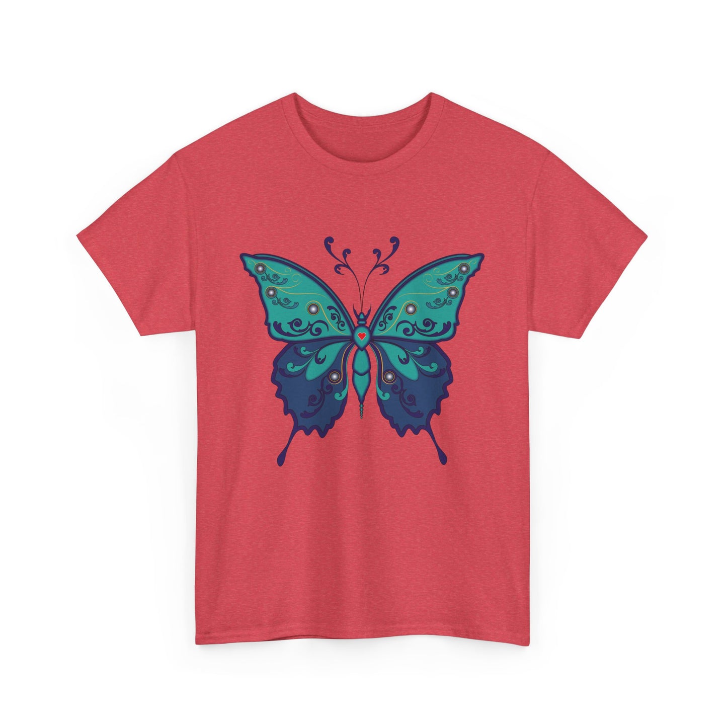 Colorful Butterfly Graphic Tee, Unisex Cotton Shirt, Nature Lover Gift, Fun Summer Tee, Butterfly Art Tee, Unique Casual Wear