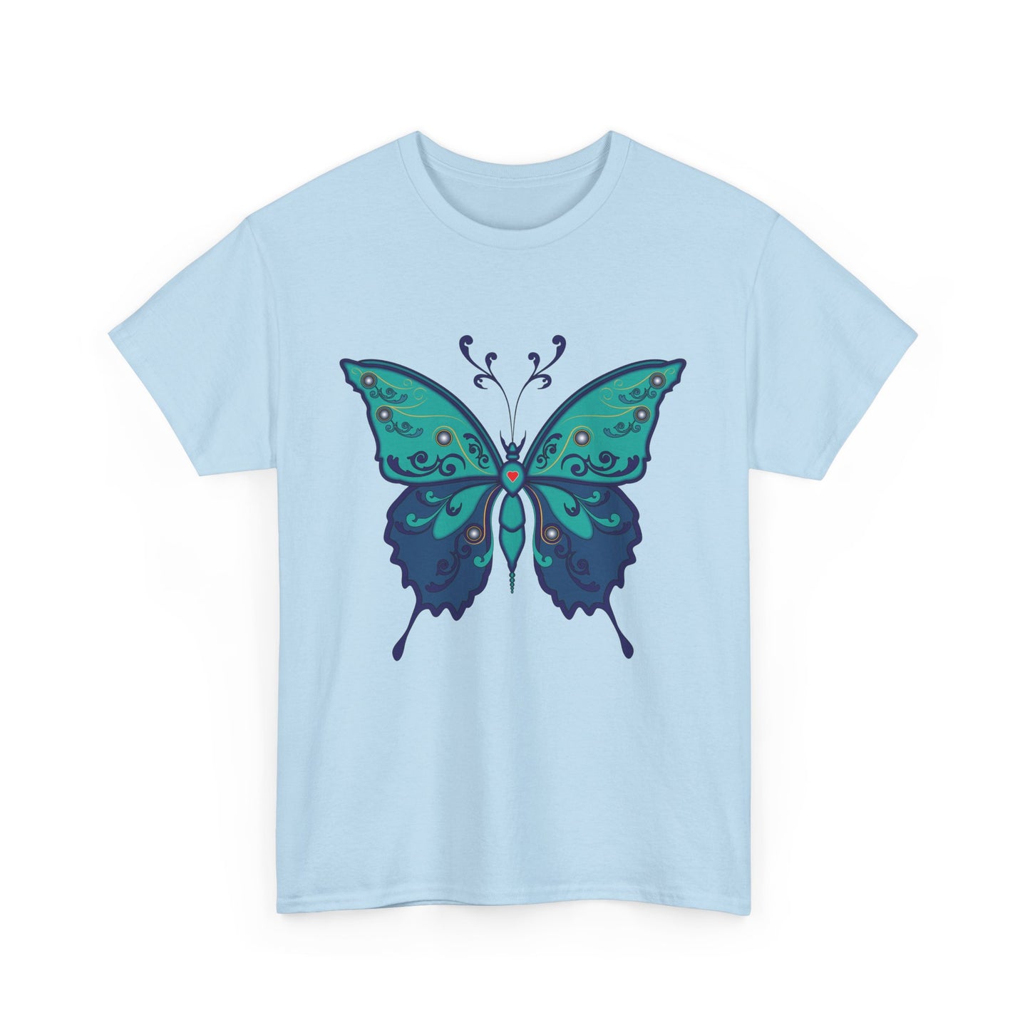Colorful Butterfly Graphic Tee, Unisex Cotton Shirt, Nature Lover Gift, Fun Summer Tee, Butterfly Art Tee, Unique Casual Wear