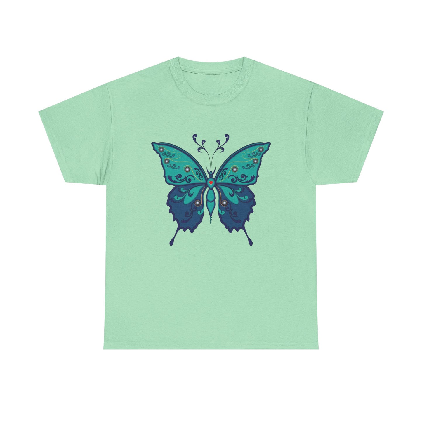 Colorful Butterfly Graphic Tee, Unisex Cotton Shirt, Nature Lover Gift, Fun Summer Tee, Butterfly Art Tee, Unique Casual Wear