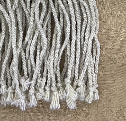 Julia's Embellished Macrame Purse (Brown Beads)