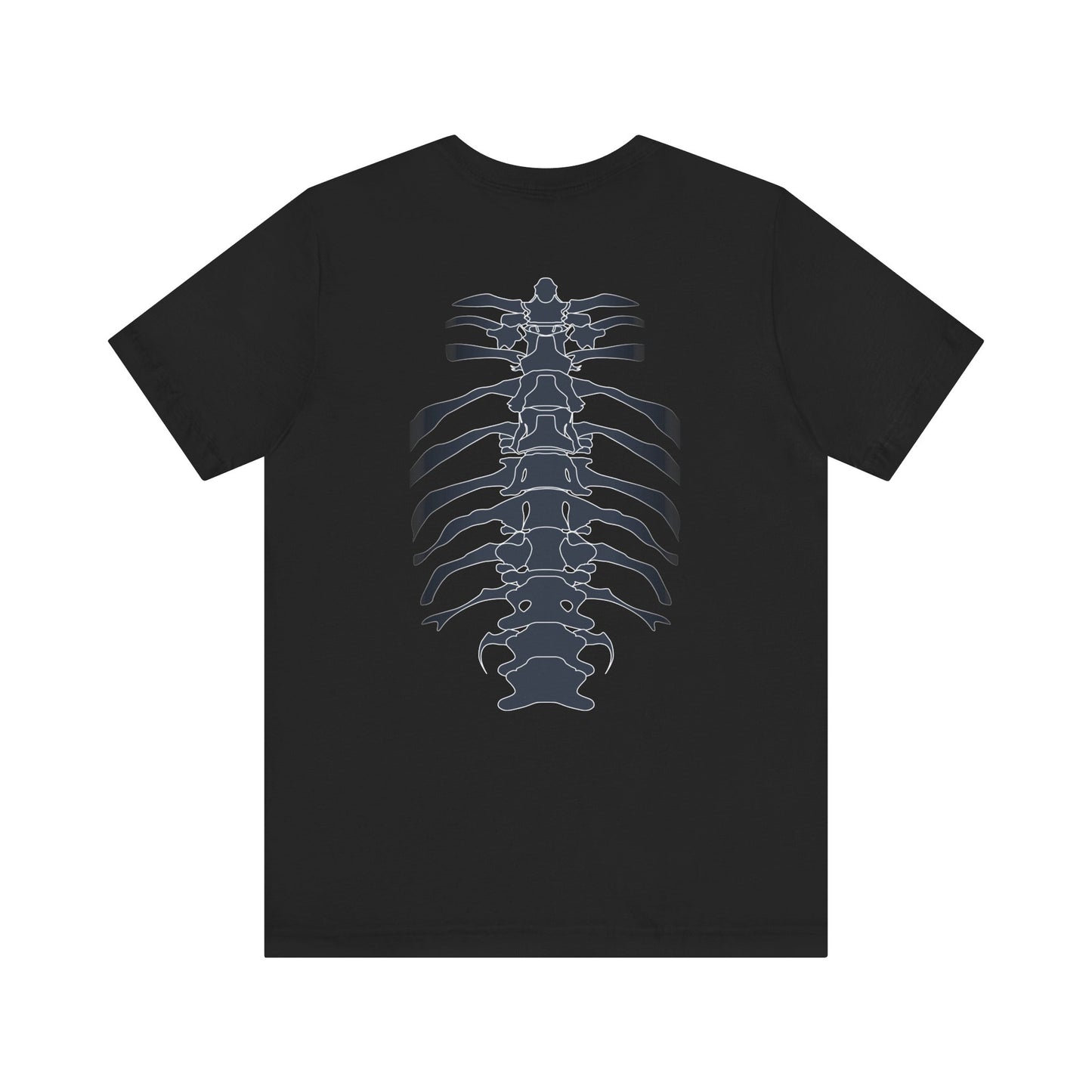 Skeleton Ribs Tee, Unisex Graphic Shirt, Anatomy T-Shirt for Science Lovers, Unique Gift for Halloween, Casual Wear, Vintage Style