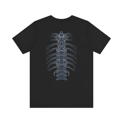 Skeleton Ribs Tee, Unisex Graphic Shirt, Anatomy T-Shirt for Science Lovers, Unique Gift for Halloween, Casual Wear, Vintage Style