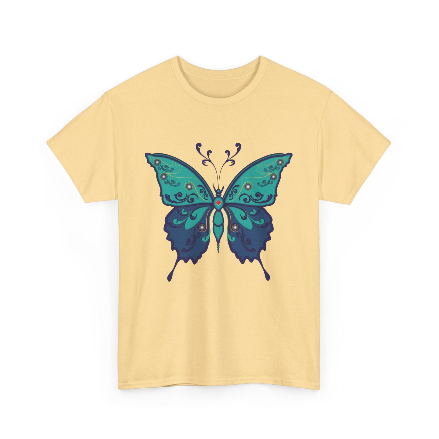 Colorful Butterfly Graphic Tee, Unisex Cotton Shirt, Nature Lover Gift, Fun Summer Tee, Butterfly Art Tee, Unique Casual Wear