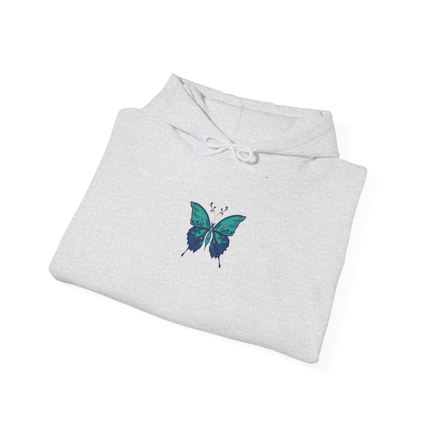 The Hippie Alchemists Hoodie, Unisex Sweatshirt, Nature-Inspired Apparel, Gift for Butterfly Lovers, Spiritual Fashion, Cozy Layering
