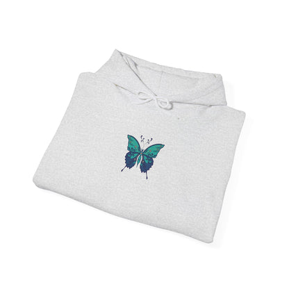 The Hippie Alchemists Hoodie, Unisex Sweatshirt, Nature-Inspired Apparel, Gift for Butterfly Lovers, Spiritual Fashion, Cozy Layering