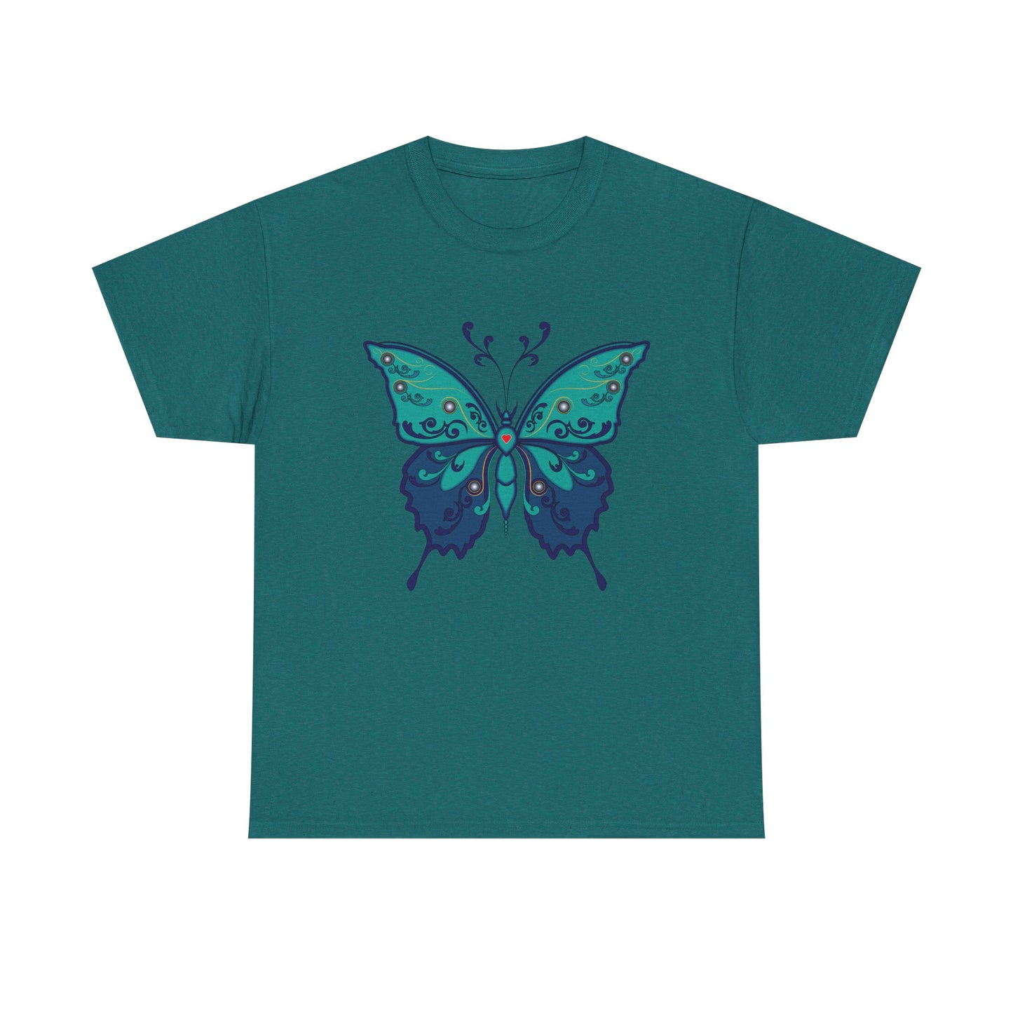 Colorful Butterfly Graphic Tee, Unisex Cotton Shirt, Nature Lover Gift, Fun Summer Tee, Butterfly Art Tee, Unique Casual Wear