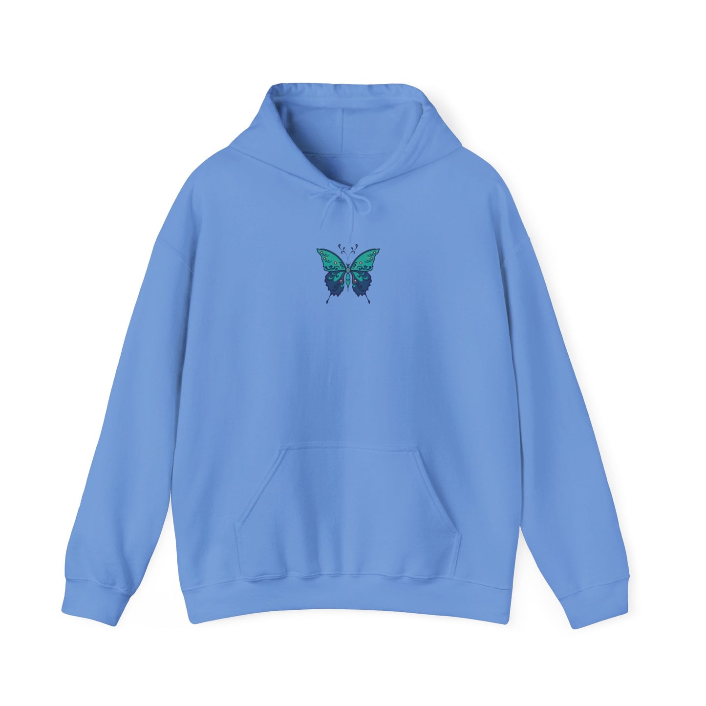 The Hippie Alchemists Hoodie, Unisex Sweatshirt, Nature-Inspired Apparel, Gift for Butterfly Lovers, Spiritual Fashion, Cozy Layering