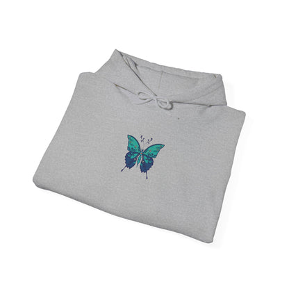 The Hippie Alchemists Hoodie, Unisex Sweatshirt, Nature-Inspired Apparel, Gift for Butterfly Lovers, Spiritual Fashion, Cozy Layering