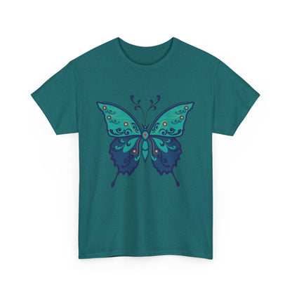Colorful Butterfly Graphic Tee, Unisex Cotton Shirt, Nature Lover Gift, Fun Summer Tee, Butterfly Art Tee, Unique Casual Wear