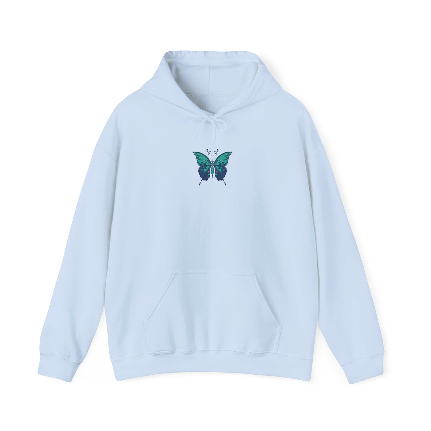 The Hippie Alchemists Hoodie, Unisex Sweatshirt, Nature-Inspired Apparel, Gift for Butterfly Lovers, Spiritual Fashion, Cozy Layering
