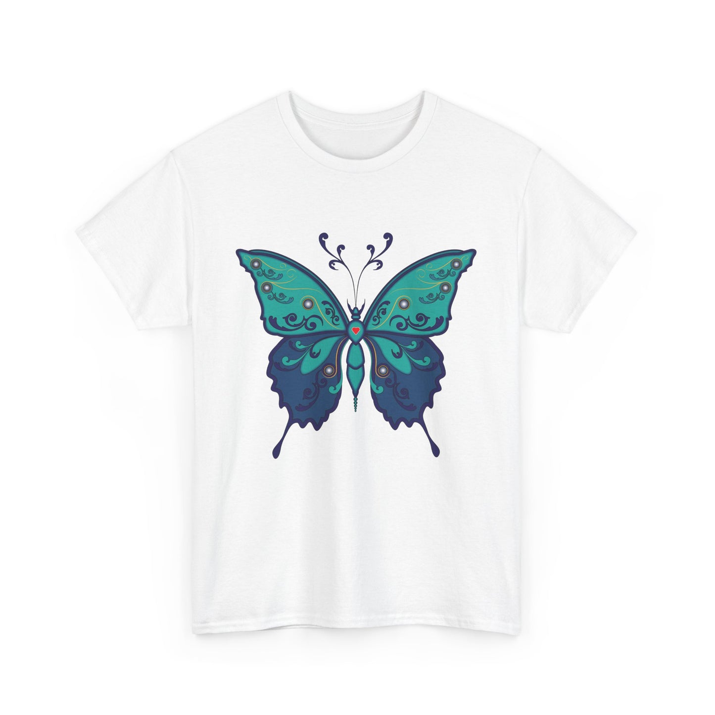 Colorful Butterfly Graphic Tee, Unisex Cotton Shirt, Nature Lover Gift, Fun Summer Tee, Butterfly Art Tee, Unique Casual Wear