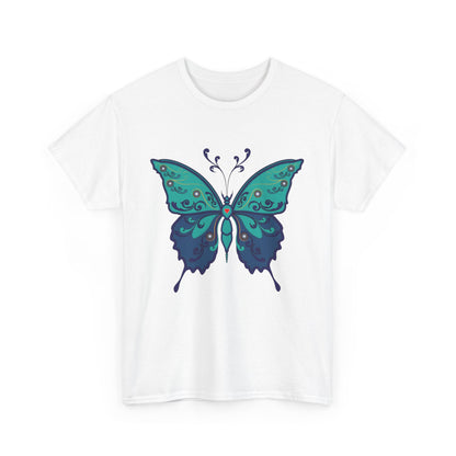 Colorful Butterfly Graphic Tee, Unisex Cotton Shirt, Nature Lover Gift, Fun Summer Tee, Butterfly Art Tee, Unique Casual Wear