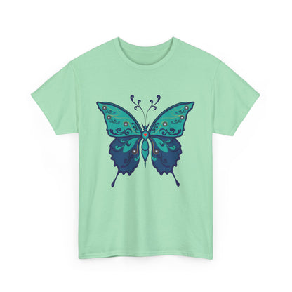 Colorful Butterfly Graphic Tee, Unisex Cotton Shirt, Nature Lover Gift, Fun Summer Tee, Butterfly Art Tee, Unique Casual Wear