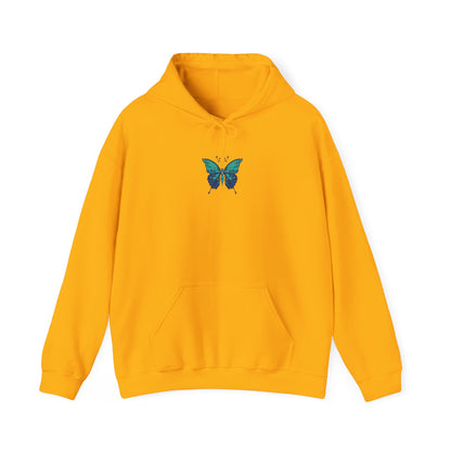 The Hippie Alchemists Hoodie, Unisex Sweatshirt, Nature-Inspired Apparel, Gift for Butterfly Lovers, Spiritual Fashion, Cozy Layering