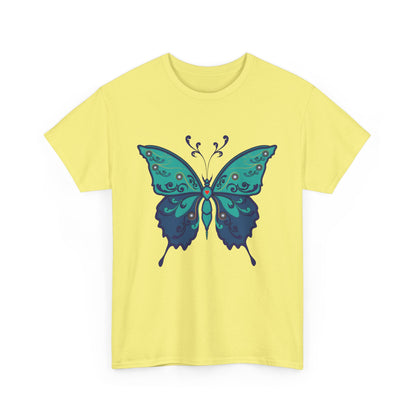 Colorful Butterfly Graphic Tee, Unisex Cotton Shirt, Nature Lover Gift, Fun Summer Tee, Butterfly Art Tee, Unique Casual Wear