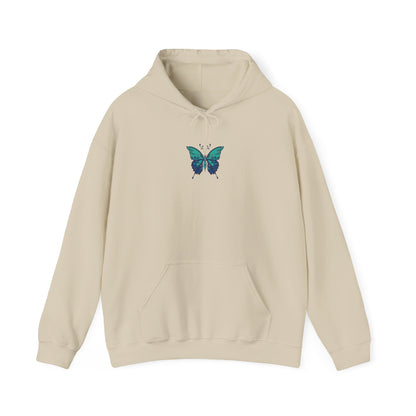 The Hippie Alchemists Hoodie, Unisex Sweatshirt, Nature-Inspired Apparel, Gift for Butterfly Lovers, Spiritual Fashion, Cozy Layering