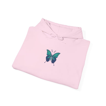 The Hippie Alchemists Hoodie, Unisex Sweatshirt, Nature-Inspired Apparel, Gift for Butterfly Lovers, Spiritual Fashion, Cozy Layering