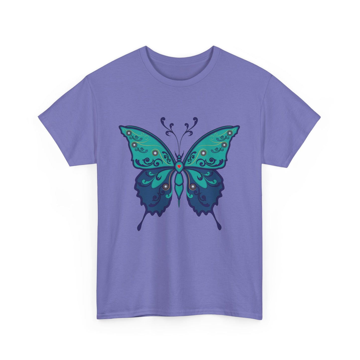 Colorful Butterfly Graphic Tee, Unisex Cotton Shirt, Nature Lover Gift, Fun Summer Tee, Butterfly Art Tee, Unique Casual Wear