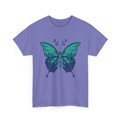 Colorful Butterfly Graphic Tee, Unisex Cotton Shirt, Nature Lover Gift, Fun Summer Tee, Butterfly Art Tee, Unique Casual Wear