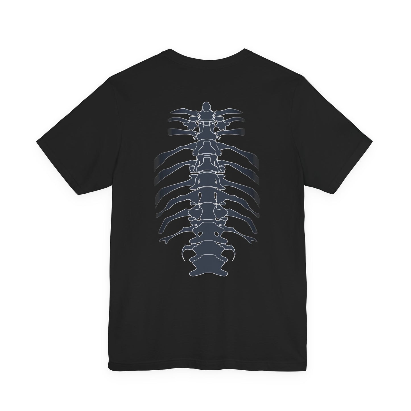 Skeleton Ribs Tee, Unisex Graphic Shirt, Anatomy T-Shirt for Science Lovers, Unique Gift for Halloween, Casual Wear, Vintage Style