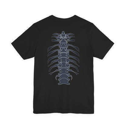 Skeleton Ribs Tee, Unisex Graphic Shirt, Anatomy T-Shirt for Science Lovers, Unique Gift for Halloween, Casual Wear, Vintage Style