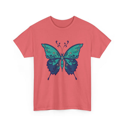 Colorful Butterfly Graphic Tee, Unisex Cotton Shirt, Nature Lover Gift, Fun Summer Tee, Butterfly Art Tee, Unique Casual Wear
