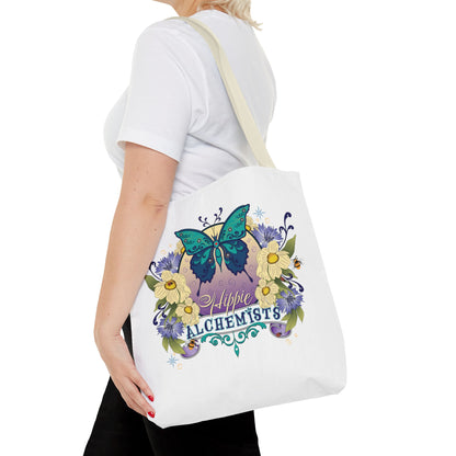 Hippie Alchemists Tote Bag, Bohemian Bag, Eco-Friendly Bag, Gift for Her, Butterfly Design, Beach Bag, Festival Tote