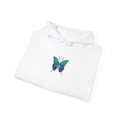 The Hippie Alchemists Hoodie, Unisex Sweatshirt, Nature-Inspired Apparel, Gift for Butterfly Lovers, Spiritual Fashion, Cozy Layering