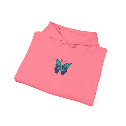 The Hippie Alchemists Hoodie, Unisex Sweatshirt, Nature-Inspired Apparel, Gift for Butterfly Lovers, Spiritual Fashion, Cozy Layering