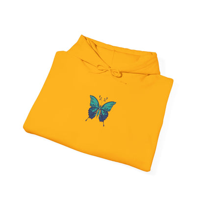 The Hippie Alchemists Hoodie, Unisex Sweatshirt, Nature-Inspired Apparel, Gift for Butterfly Lovers, Spiritual Fashion, Cozy Layering