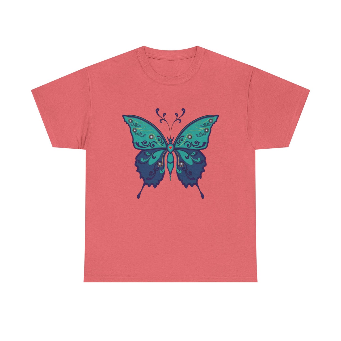Colorful Butterfly Graphic Tee, Unisex Cotton Shirt, Nature Lover Gift, Fun Summer Tee, Butterfly Art Tee, Unique Casual Wear
