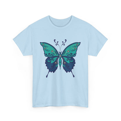 Colorful Butterfly Graphic Tee, Unisex Cotton Shirt, Nature Lover Gift, Fun Summer Tee, Butterfly Art Tee, Unique Casual Wear