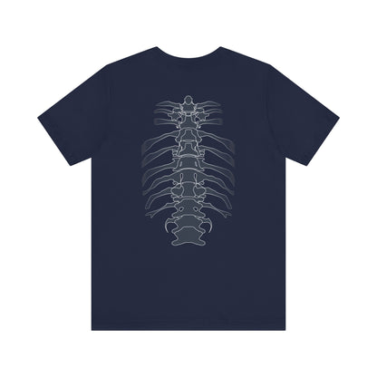 Skeleton Ribs Tee, Unisex Graphic Shirt, Anatomy T-Shirt for Science Lovers, Unique Gift for Halloween, Casual Wear, Vintage Style