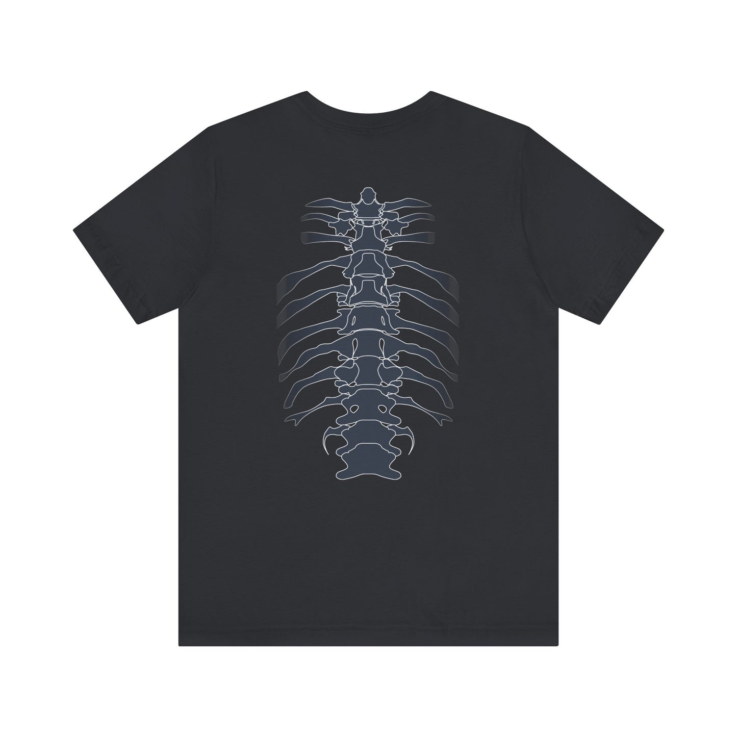Skeleton Ribs Tee, Unisex Graphic Shirt, Anatomy T-Shirt for Science Lovers, Unique Gift for Halloween, Casual Wear, Vintage Style