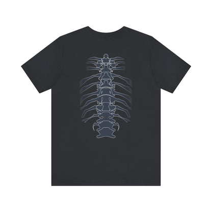 Skeleton Ribs Tee, Unisex Graphic Shirt, Anatomy T-Shirt for Science Lovers, Unique Gift for Halloween, Casual Wear, Vintage Style