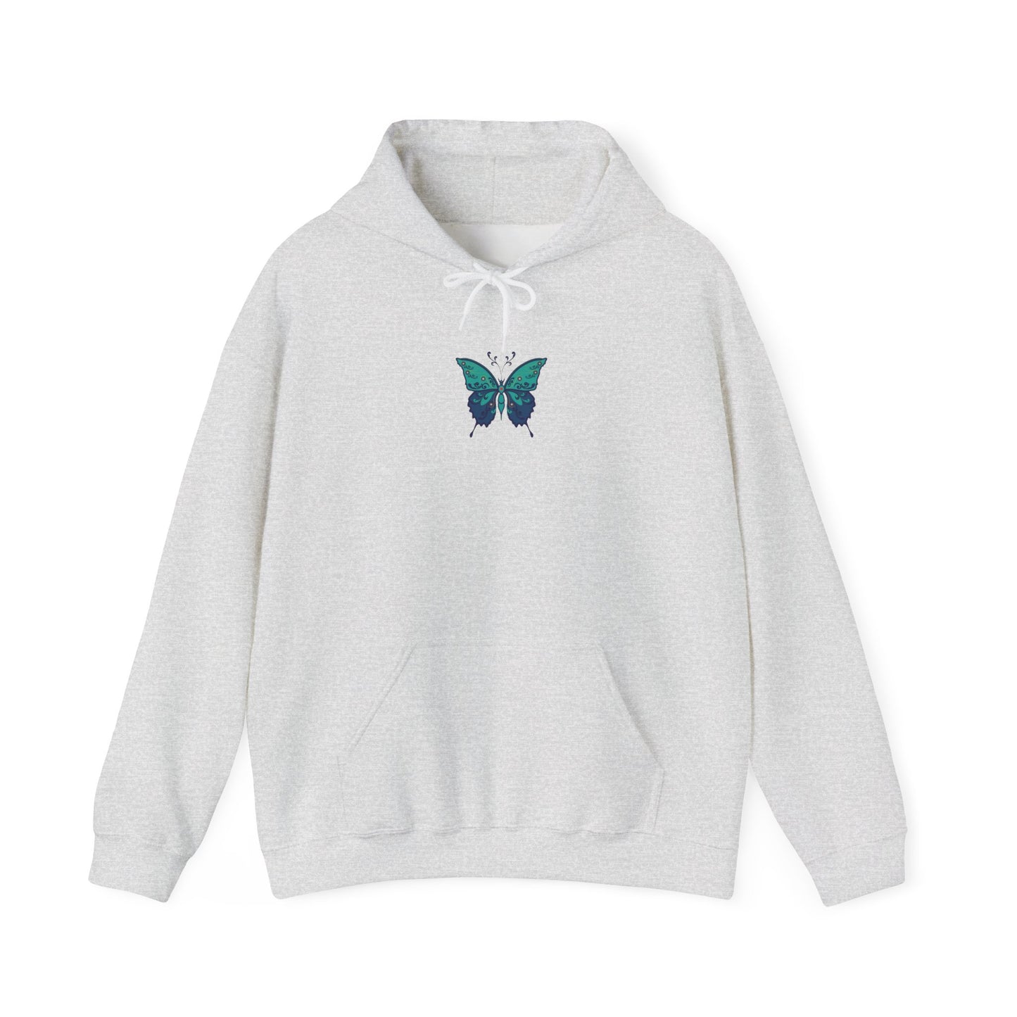 The Hippie Alchemists Hoodie, Unisex Sweatshirt, Nature-Inspired Apparel, Gift for Butterfly Lovers, Spiritual Fashion, Cozy Layering