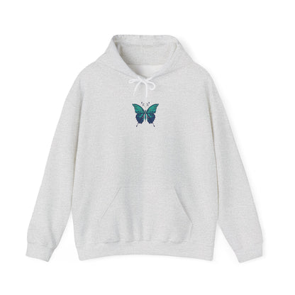 The Hippie Alchemists Hoodie, Unisex Sweatshirt, Nature-Inspired Apparel, Gift for Butterfly Lovers, Spiritual Fashion, Cozy Layering