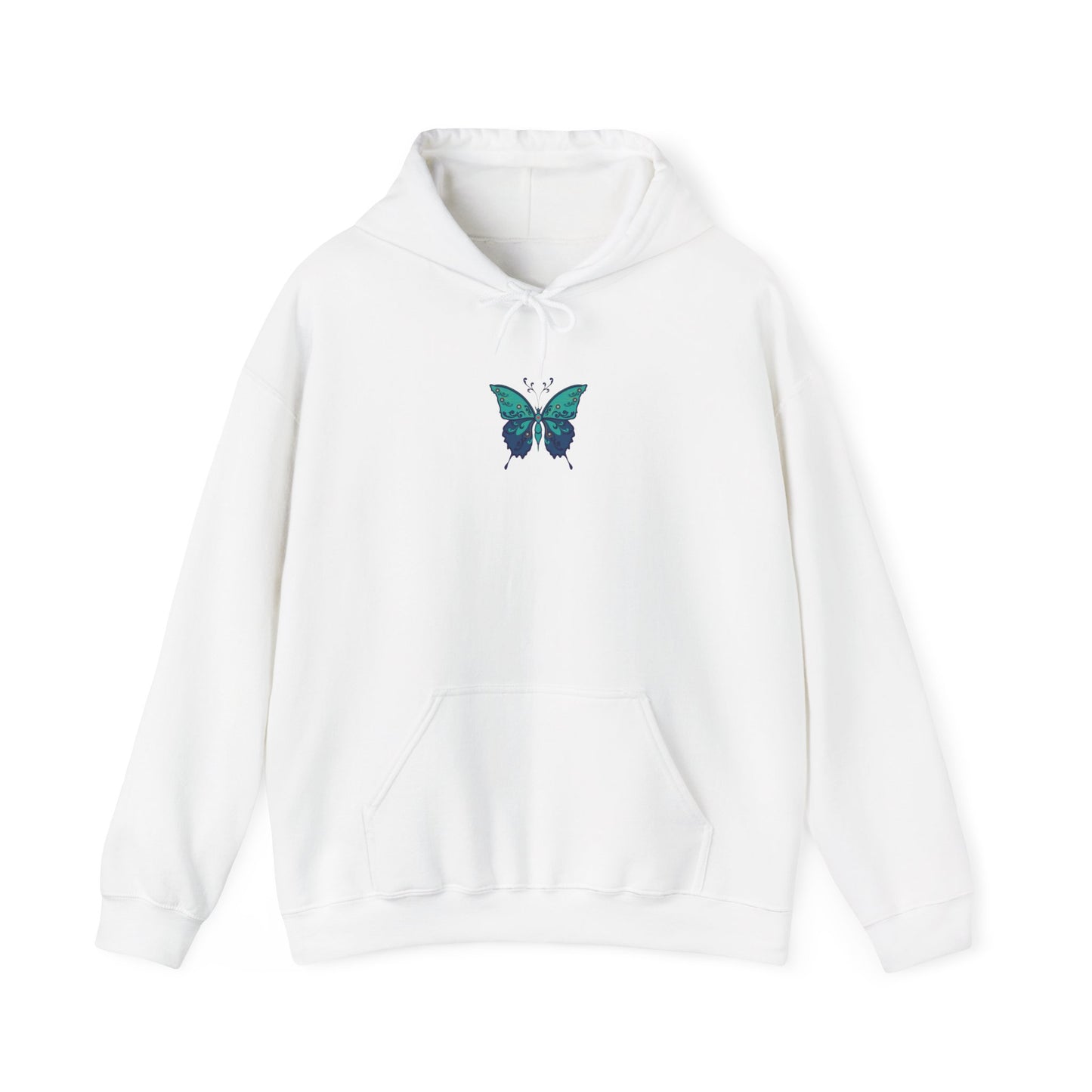 The Hippie Alchemists Hoodie, Unisex Sweatshirt, Nature-Inspired Apparel, Gift for Butterfly Lovers, Spiritual Fashion, Cozy Layering