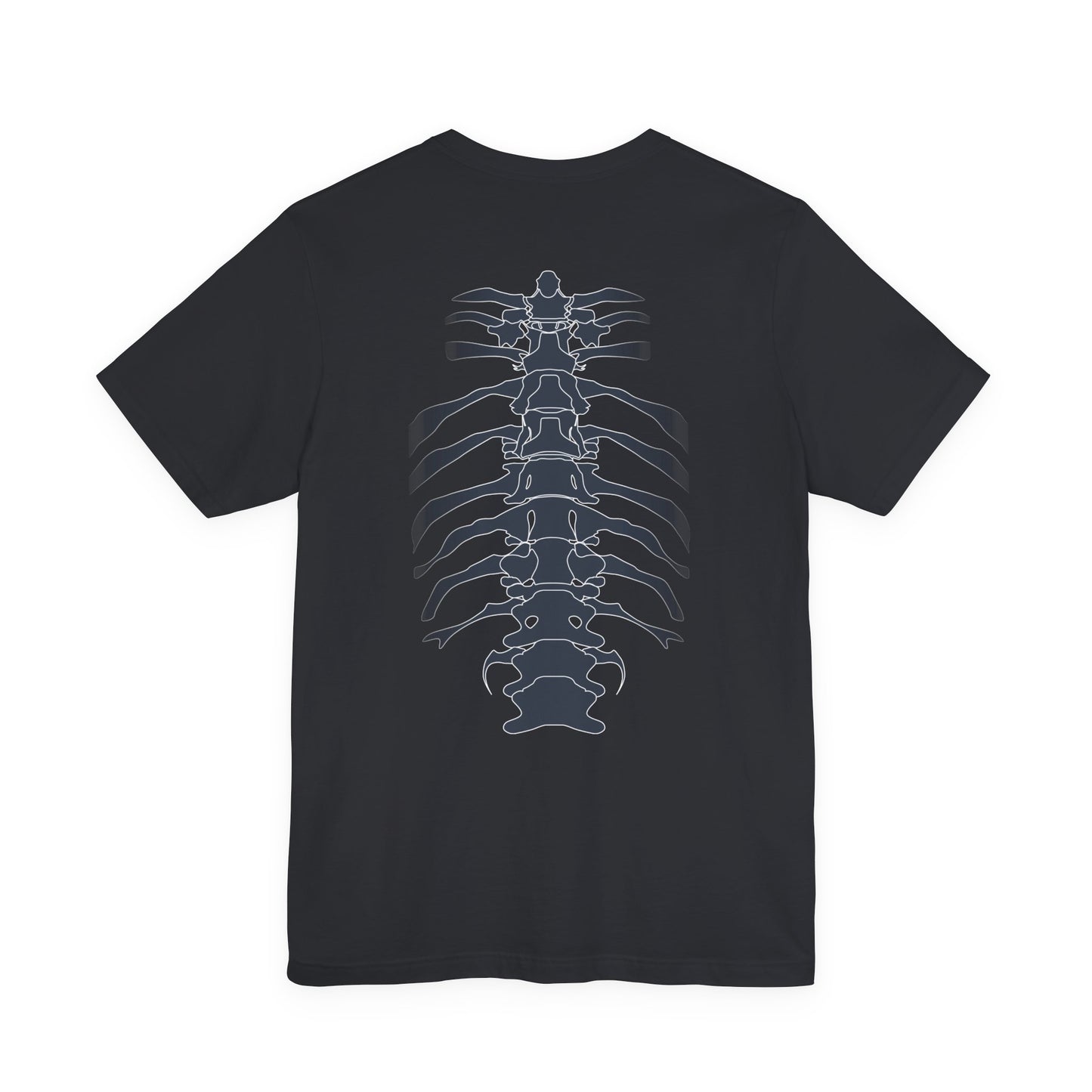 Skeleton Ribs Tee, Unisex Graphic Shirt, Anatomy T-Shirt for Science Lovers, Unique Gift for Halloween, Casual Wear, Vintage Style