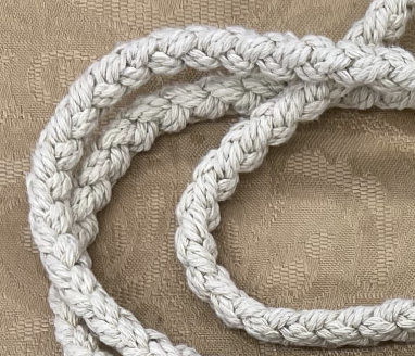 Julia's Embellished Macrame Purse (Brown Beads)